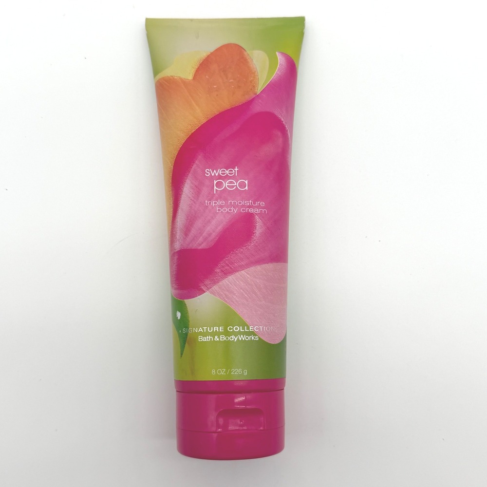 Bath & Body Works Sweet Pea Triple Moisture Body Cream 8 oz Signature Collection